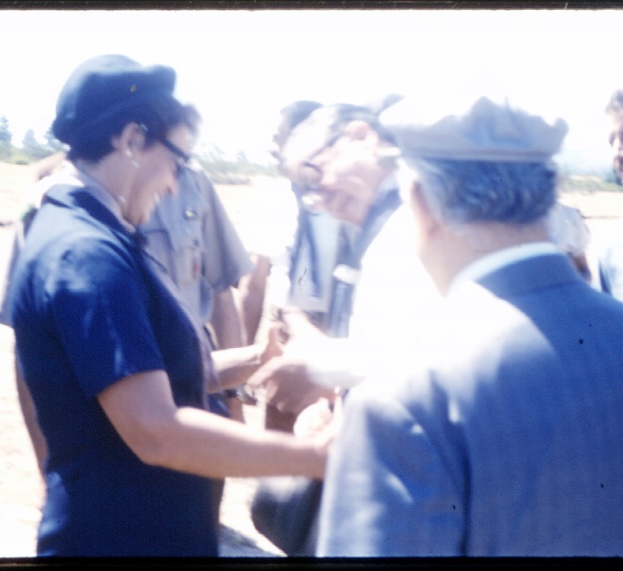 Visita presidencial a Quebrada Verde, 1971