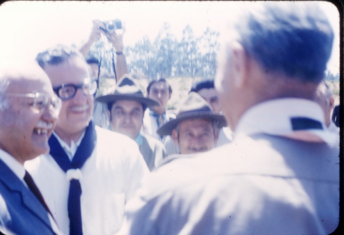 Visita presidencial a Quebrada Verde, 1971