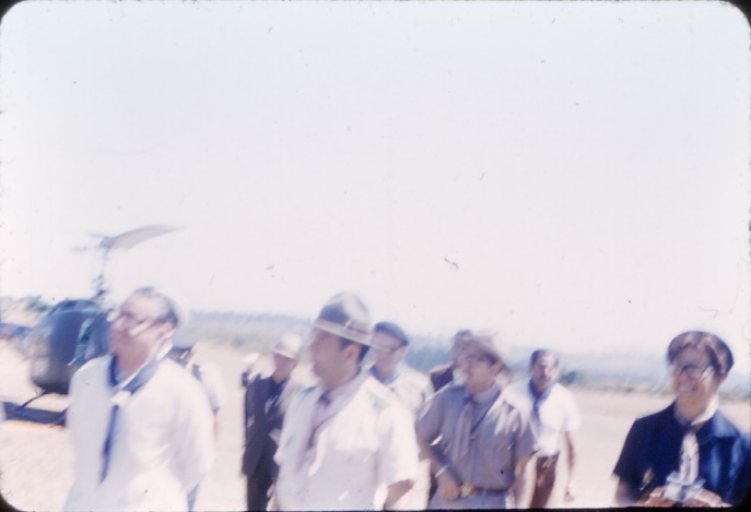 Visita presidencial a Quebrada Verde, 1971