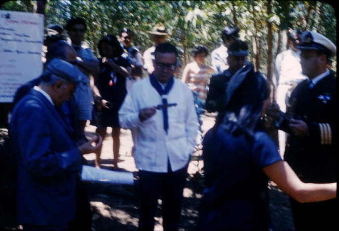 Visita presidencial a Quebrada Verde, 1971